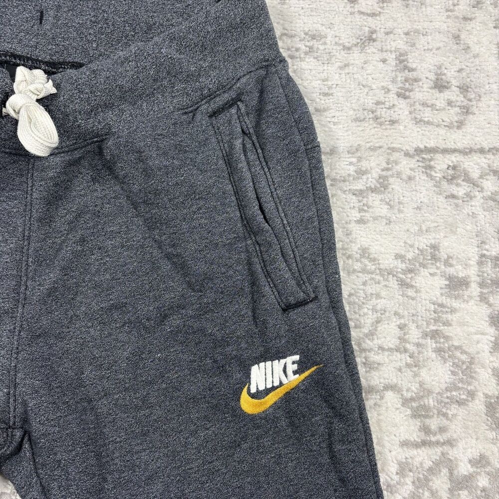 Nike Pants Mens NSW Heritage French Terry Gray Joggers Sweatpants Size Small - Picture 3 of 6